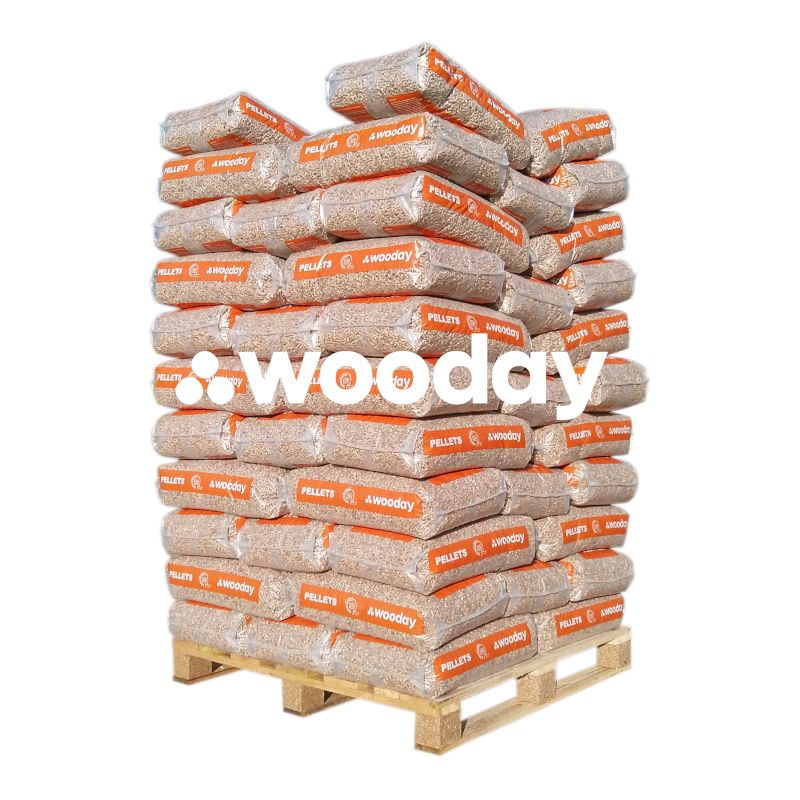 Granulés de bois Wooday DIN Plus – Palette 65 sacs de 15 kg (975 kg) – vue 3