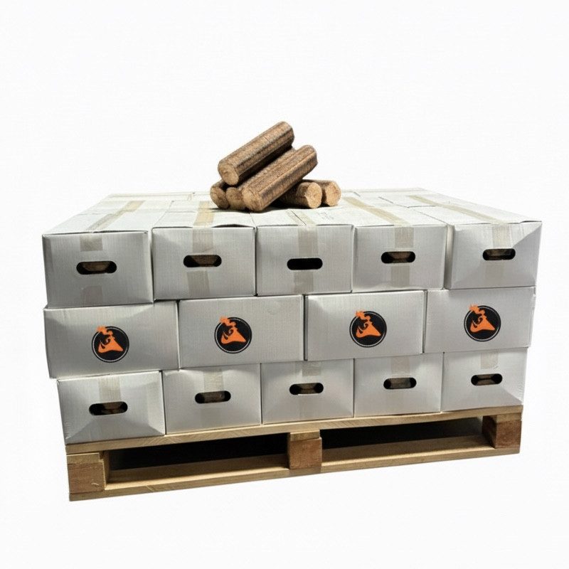 Bûches de bois compressé Haute Performance 100 % feuillus – Palette 42 cartons
