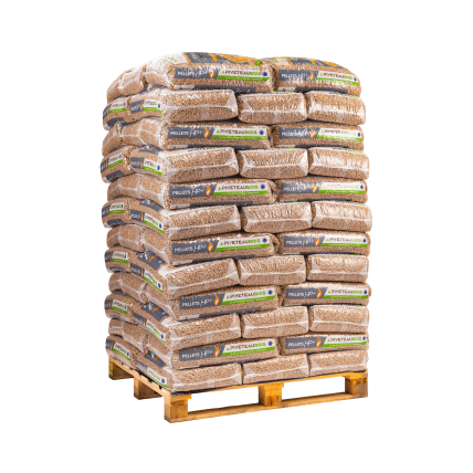 Granulés de bois Piveteau HP+ DIN Plus – Palette 72 sacs de 15 kg (1080 kg)