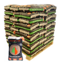 Granulés de bois Alpes Énergie Bois DIN Plus – Palette 70 sacs de 15 kg (1050 kg)