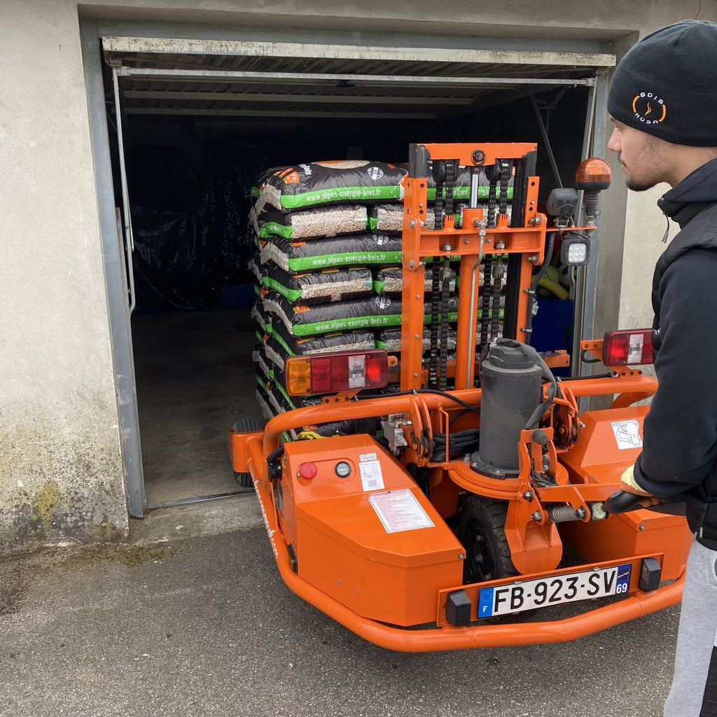 Granulés de bois Alpes Énergie Bois DIN Plus – Palette 70 sacs de 15 kg (1050 kg) – vue 2