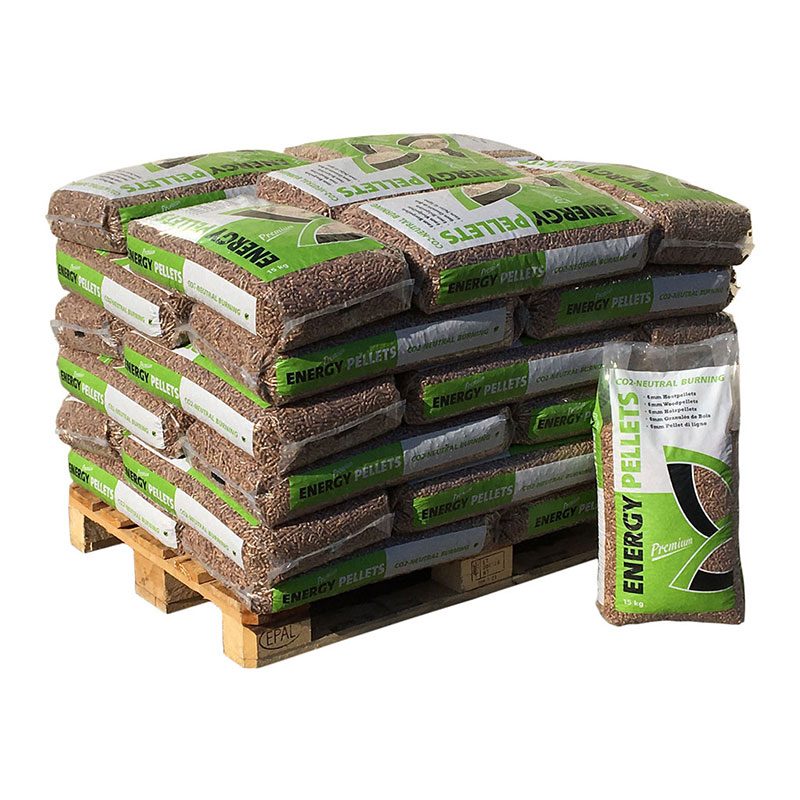 Granulés de bois Energy Pellets – Demi-palette 36 sacs de 15 kg (540 kg)