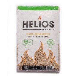 Granulés de bois Helios DIN Plus ENplus A1 – Palette 65 sacs de 15 kg (975 kg) – vue 2