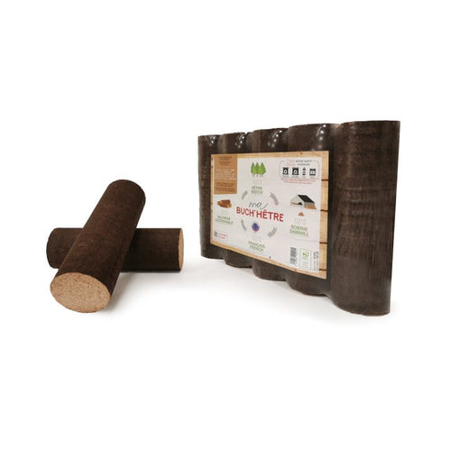 Bûches compressées 100 % hêtre Bois de France – Palette 520 bûches (1040 kg) – vue 2