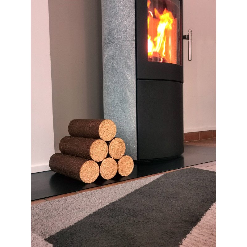 Bûches compressées 100 % hêtre Bois de France – Palette 520 bûches (1040 kg) – vue 4