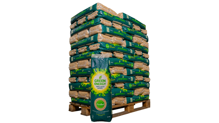 Granulés de bois Green Energy Excellent 100 % pin – Livraison sur palette