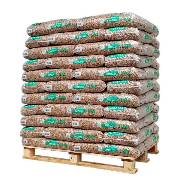 Granulés de bois LIMOUZI – Palette 66 sacs de 15 kg (990 kg)